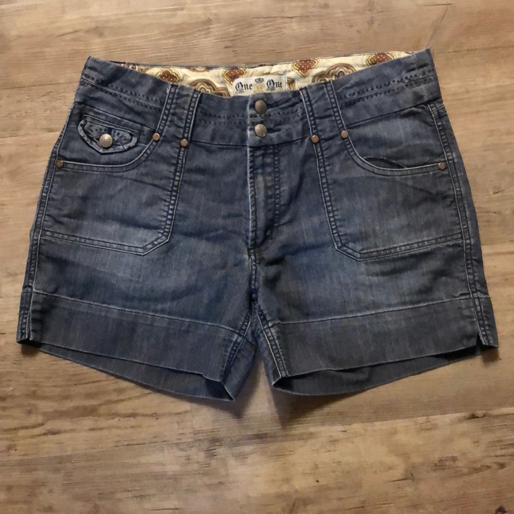 Denim shorts